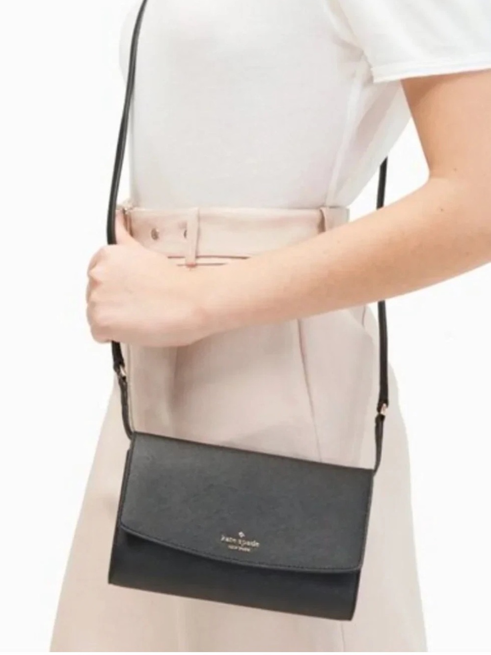 kate spade Black Saffiano Leather Crossbody Bag - Picture 2 of 12